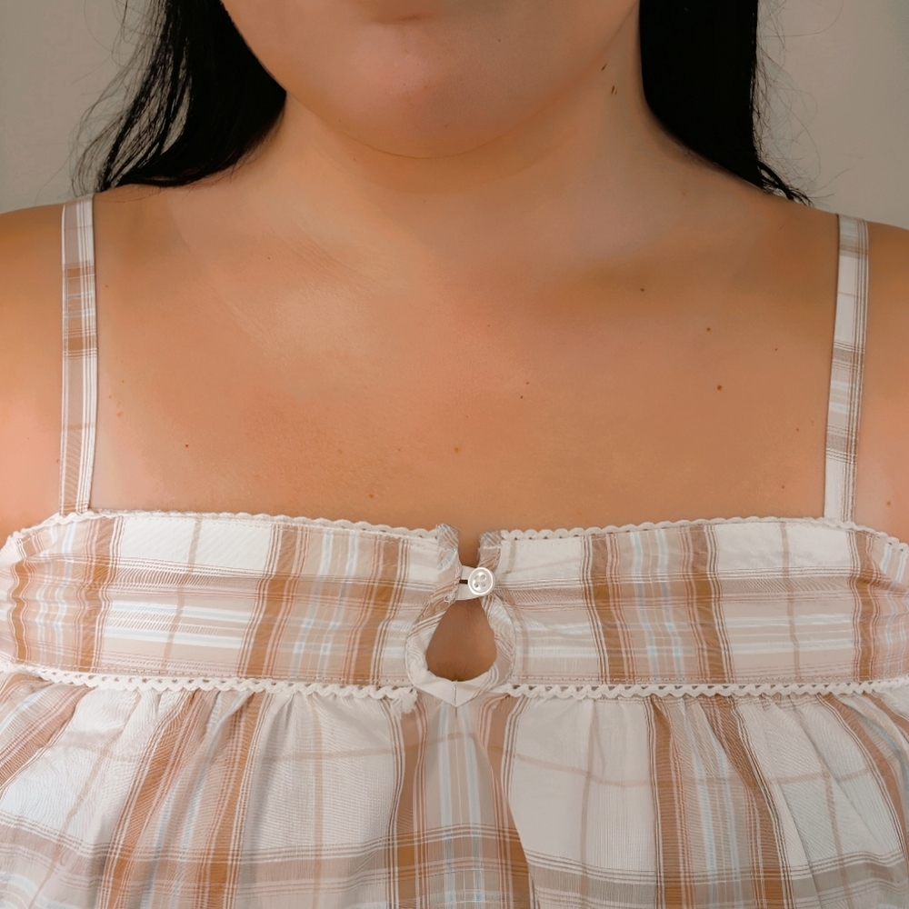 Old Navy Plaid Babydoll Dress